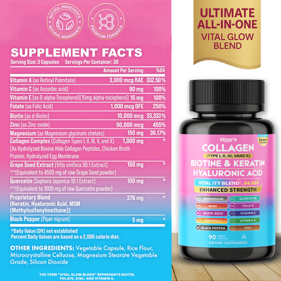 Elvora 5-Type Collagen Complex