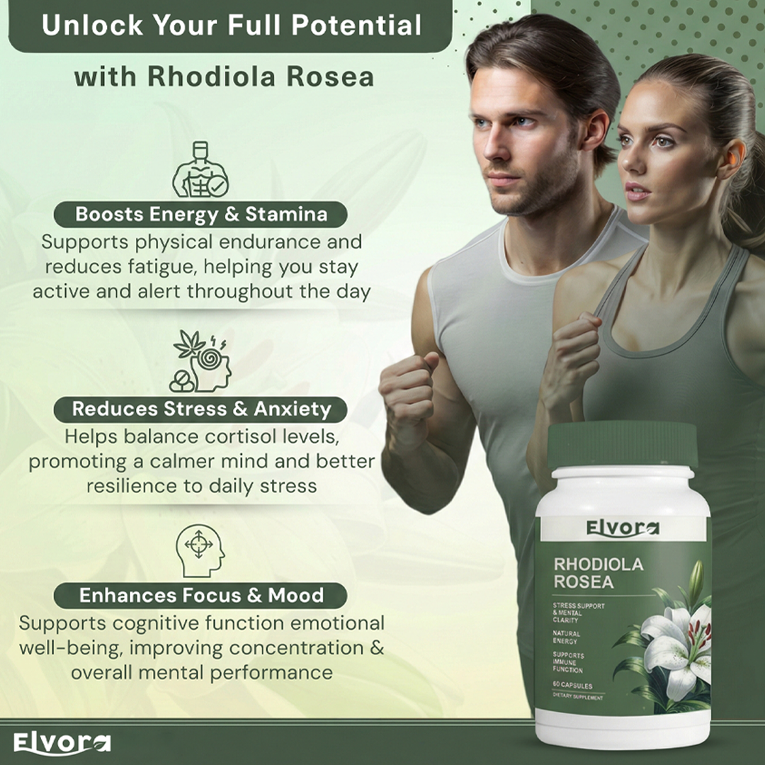 Elvora - Rhodiola Rosea 500mg